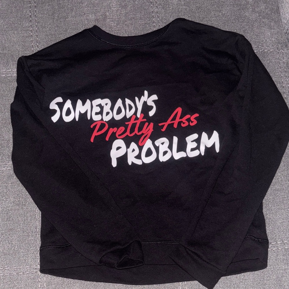 Black Graphic Sweatshirt